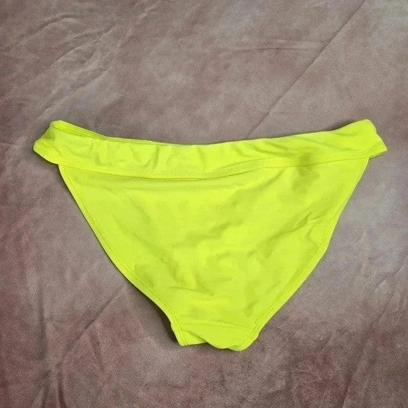 No Boundaries Yellow Green Bikini Bottom Swimwear Size Large 11-13