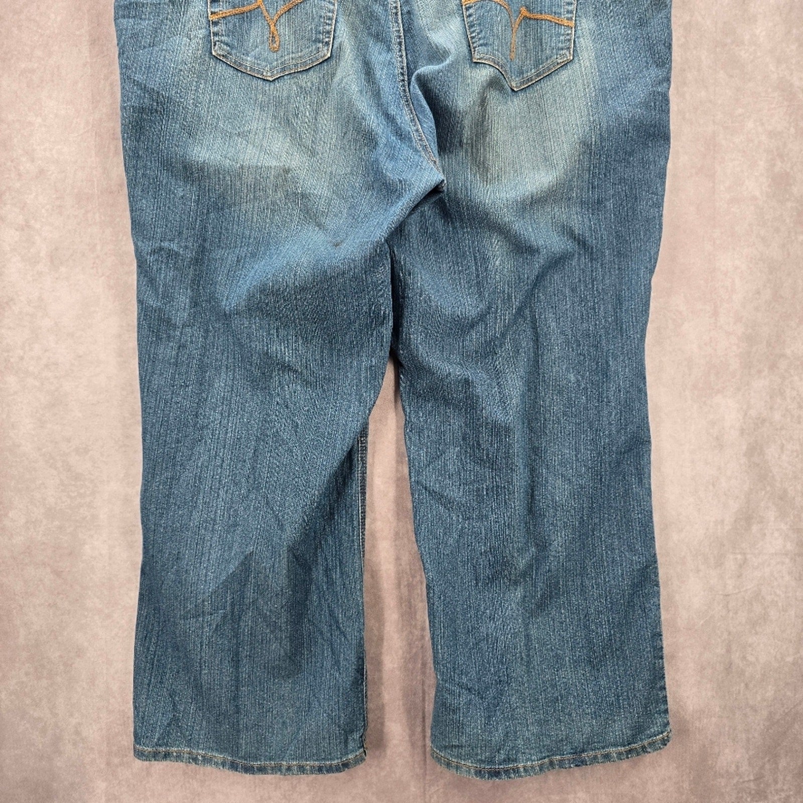 Just My Size Modern Bootcut Straight Wide Blue Jeans 26W Short