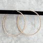Rose Gold Large Spiral Hoop Dangle Earrings Boho Retro Fashion Jewelry JB2-83