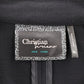 Christian Siriano Black Ruche Sleeves Notch Suit Coat Jacket Blazer Extra Large