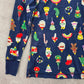 Hanna Andersson Blue Christmas Holiday Ornament Printed Long Sleeve Top Medium