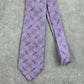 Stafford Signature Purple Silver Floral Paisley 100% Silk Men's Neck Tie Office