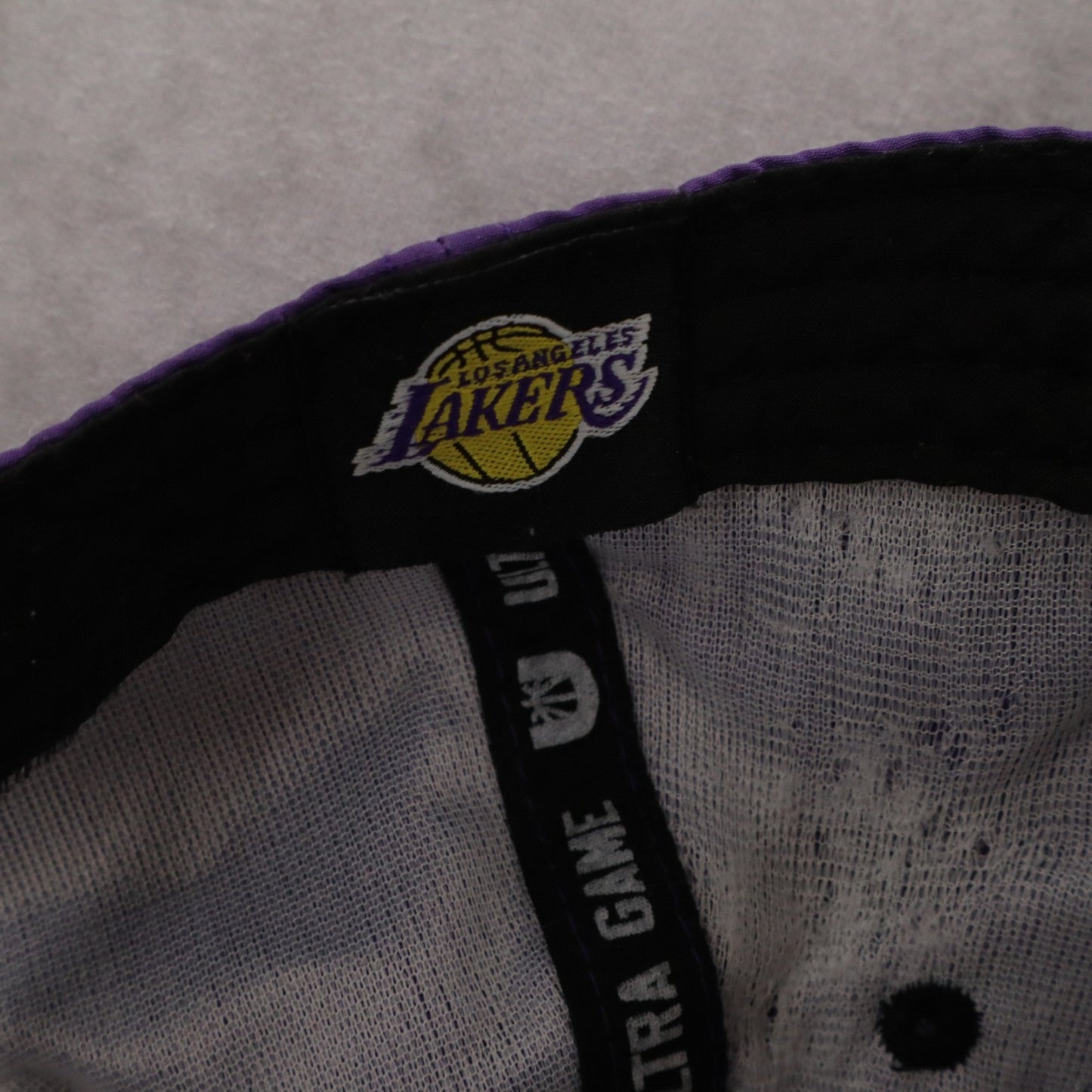 Ultra Game Purple Los Angles Lakers Flat Bill Snap Back Baseball Cap Hat