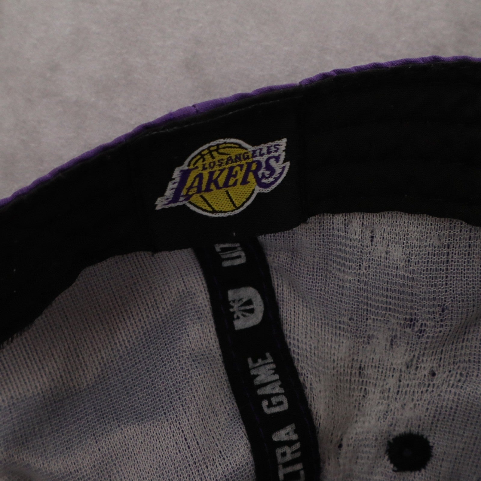 Ultra Game Purple Los Angles Lakers Flat Bill Snap Back Baseball Cap Hat