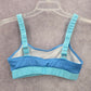 Shein Blue Ribbed Adjustable Strap Bikini Top Swimwear Swimsuit Small