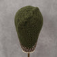 Green Crochet Gray Y2K Cable Knit Skater Cottage Cozy Beanie Cap Hat OS
