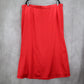 Ashro Red Formal Flare Long Party Satin Chic Vintage Cherry Maxi Skirt Plus 22W