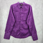 G By Guess Purple Paisley Button Down Long Sleeve Cotton Cuff Dress Shirt XL