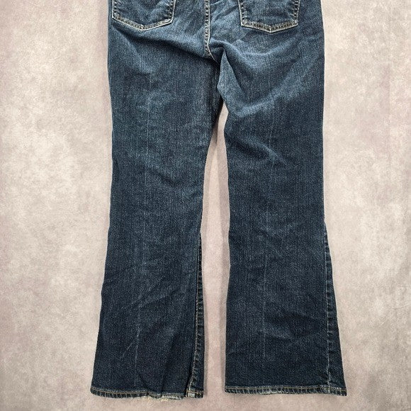 GAP Blue Stretch Flare Straight Denim  Pants Jeans 16R