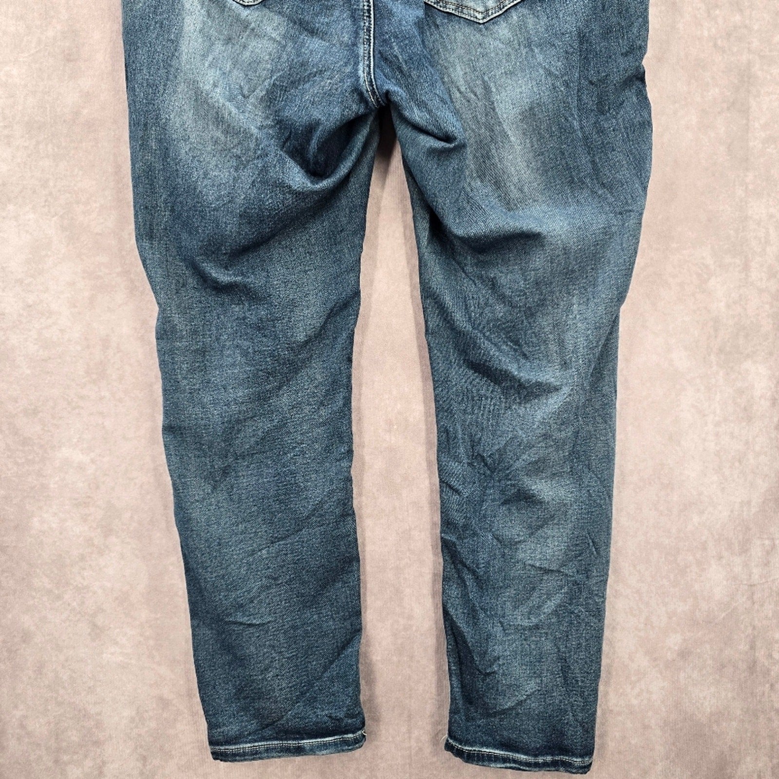 Almost Famous Blue Patch Stretch Skinny Tapered Denim Jeans 18