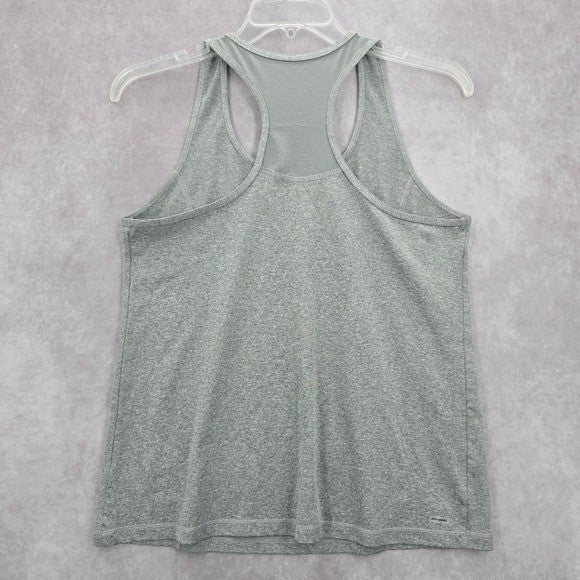 Danskin Now Gray Racerback Sleeveless Tank Top Sportswear Activewear Large