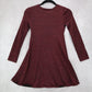 GB Girls Red Glitter Long Sleeve Fit Flare Whimsy Fairy Party Dress Medium