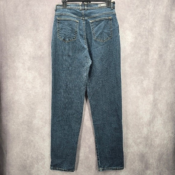 Gloria Vanderbilt Blue Medium Wash Straight Leg Denim Jeans Pants 12