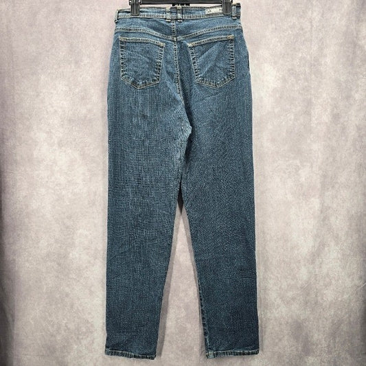 Gloria Vanderbilt Blue Medium Wash Straight Leg Denim Jeans Pants 12