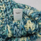 Blue Cable Knit Y2K Vintage Hippy Cottage Boho Beret Bucket Beanie Cap Hat