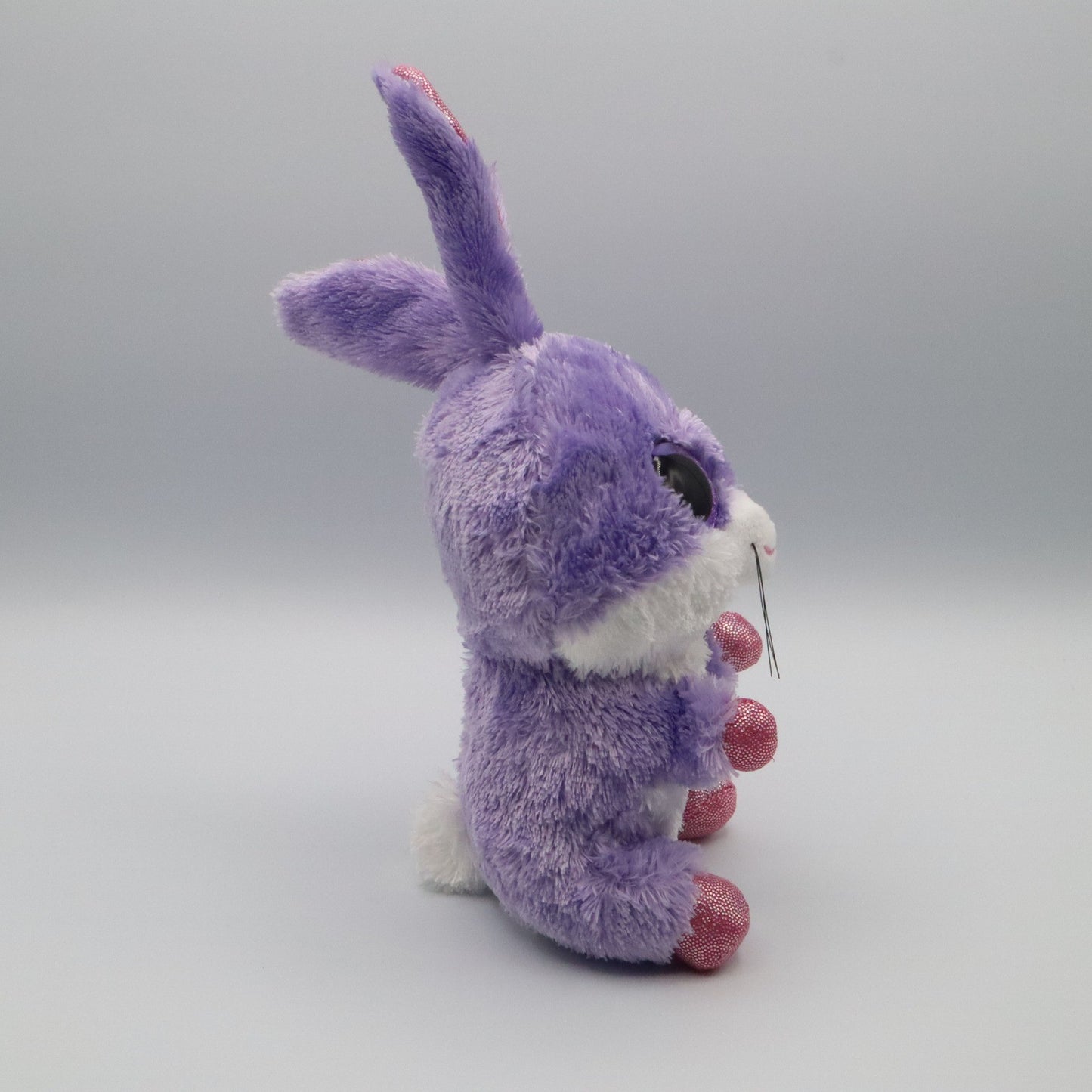 Lil Dreamers Purple Stuffed Animal Toy 8" Sparkle Eyes Plush Bunny Rabbit