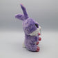 Lil Dreamers Purple Stuffed Animal Toy 8" Sparkle Eyes Plush Bunny Rabbit