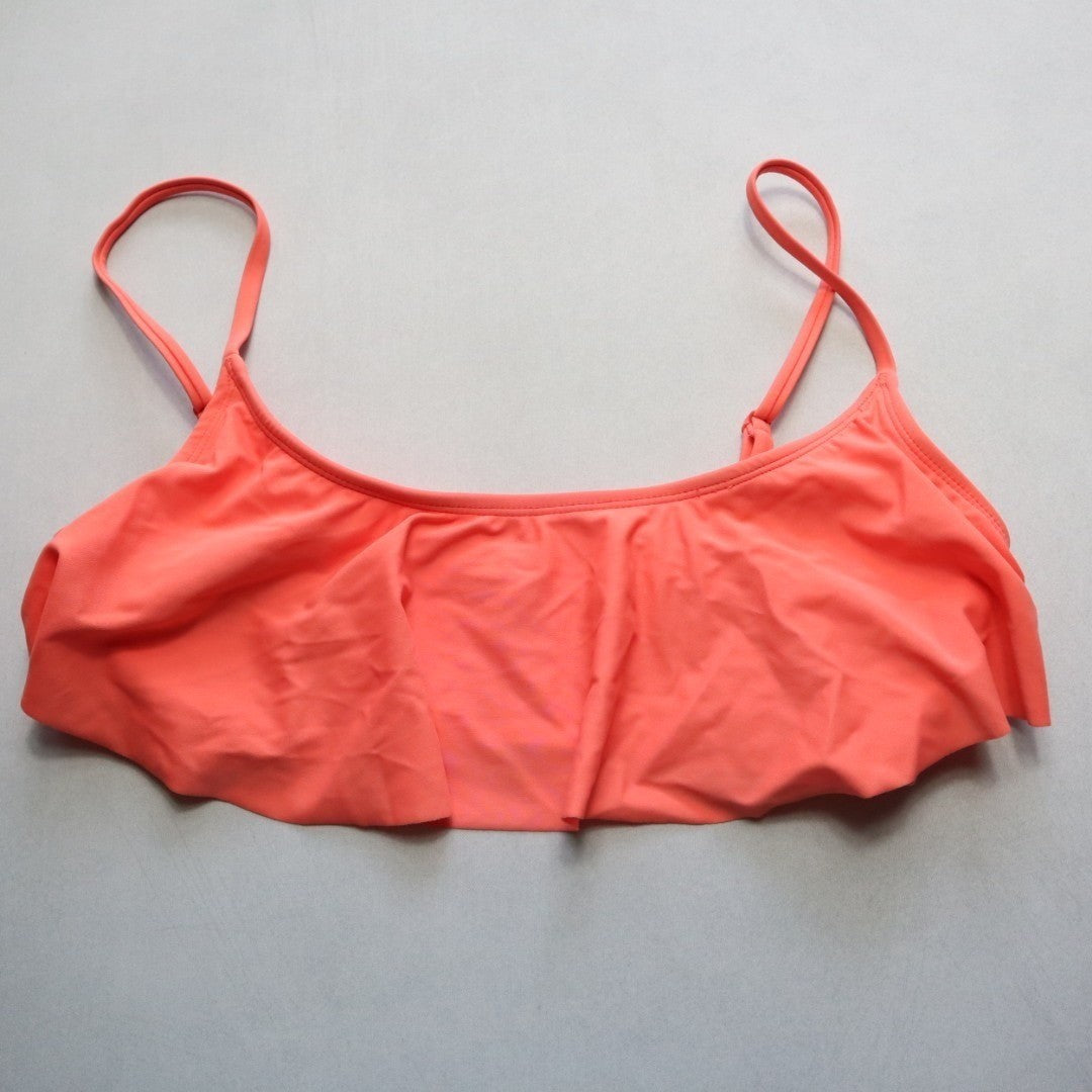 Old Navy Orange Cover Boho Swim Sports Bra Beach Bralette Bikini Top L Large