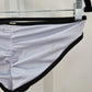 Victoria Secret Pink Active White Black Cheeky Bikini Bottoms Swim Size Medium