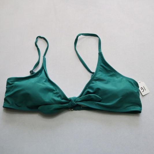 Shekini Green Padded Boho Chic Swim Sports Bra Beach Bralette Bikini Top L Large