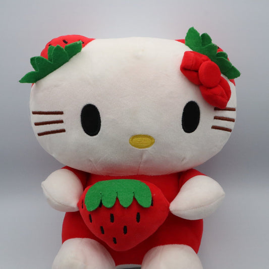 Hello Kitty Strawberry Plush Toy 12" Stuffed Animal Sanrio Cute Gift Soft Doll