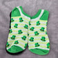 Irish Clover Rainbow Shamrock Hat Print Set Of 2 Back White Green Low Socks