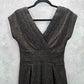 Banana Republic Brown Speckle Wool Silk Knee Length Dress 4 Small