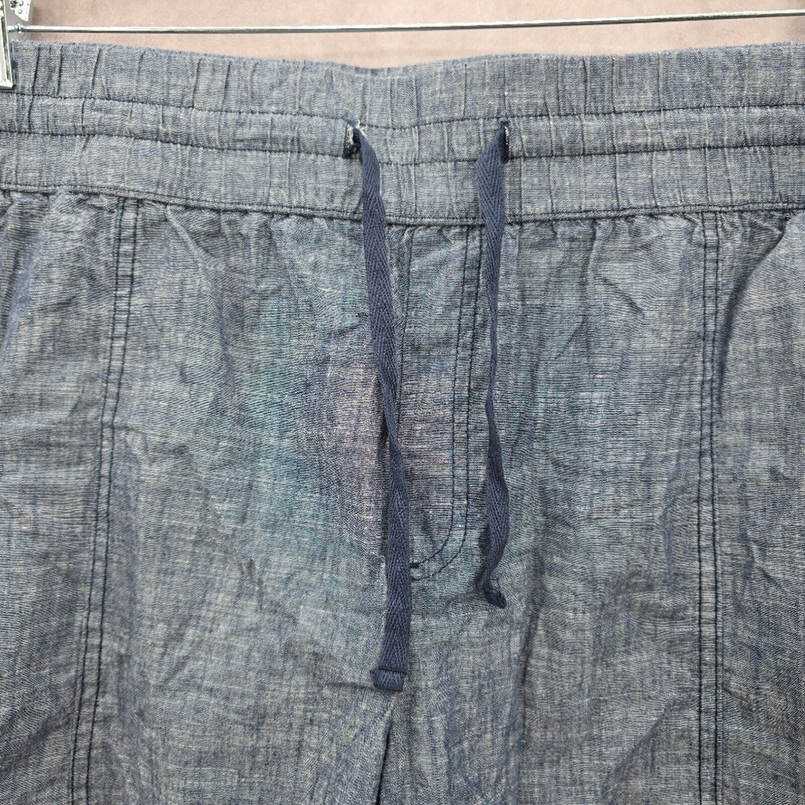 BCG Plus Lifestyle Cuff Chambray Medieval Blue Shorts Size 3X NWT
