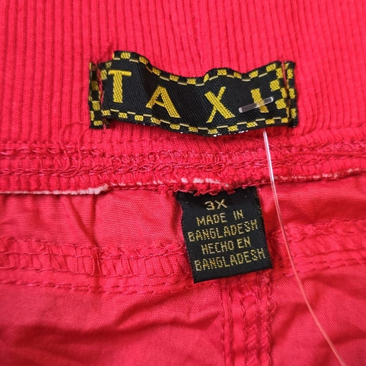 Taxi Pink Flat Front Pull One Beach Casual Preppy Shorts Pants Plus 3X