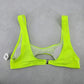 Green Padded Ribbed Fun Beach Swim Sports Bra Beach Bikini Top XL Extra Large
