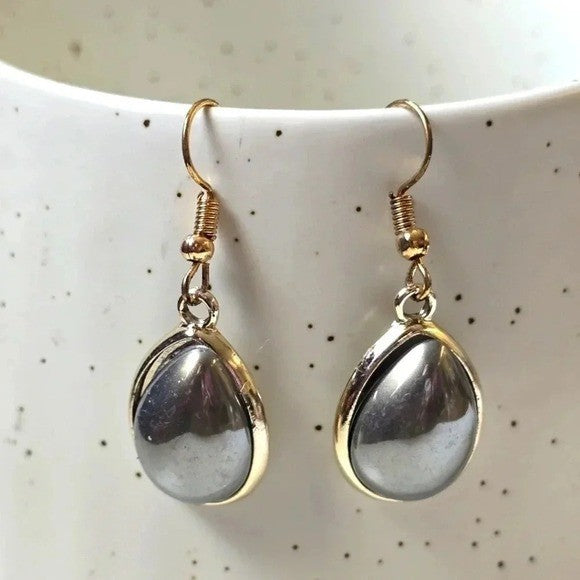 Gray Drop Dangle Hook Fashion Jewelry Earrings NWT E83