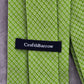 Croft & Barrow Green Plaid Geometric 100% Silk Men's Neck Tie Executive Party