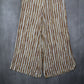 Zac & Rachel Yellow Stripe Pull On Wide Leg Boho Comfy Trouser Pants Large