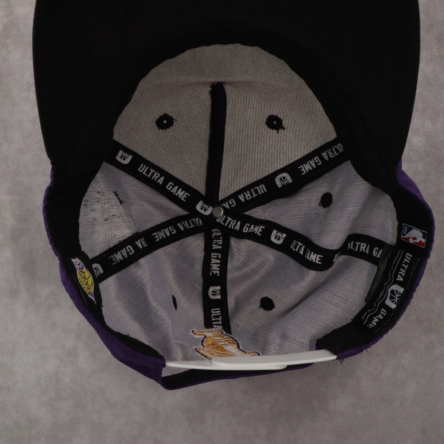 Ultra Game Purple Los Angles Lakers Flat Bill Snap Back Baseball Cap Hat