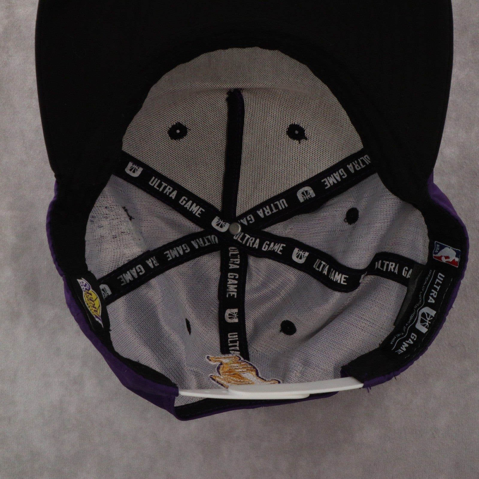 Ultra Game Purple Los Angles Lakers Flat Bill Snap Back Baseball Cap Hat