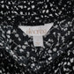 Decree Black Pull On Wide Leg Floral Boho Beach Comfy Trouser Pants Large