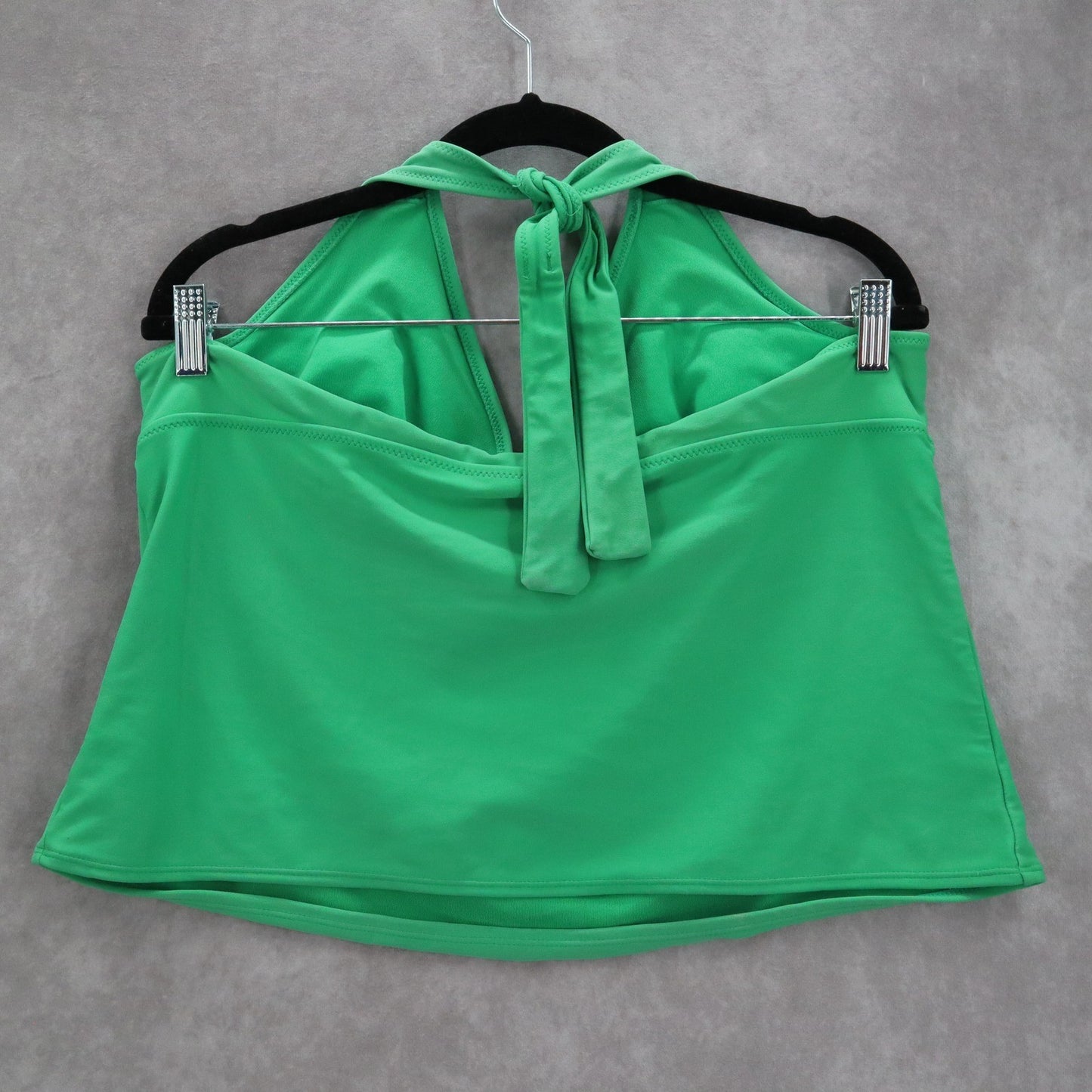Old Navy Apple Green Swim Active Sports Tankini Crop Halter Tie Top XL