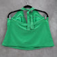 Old Navy Apple Green Swim Active Sports Tankini Crop Halter Tie Top XL