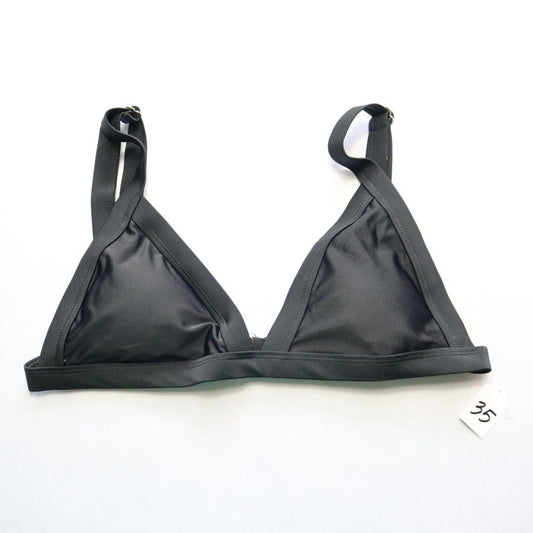Heat Black Padded Classic Swim Sports Bra Beach Bralette Bikini Top L Large