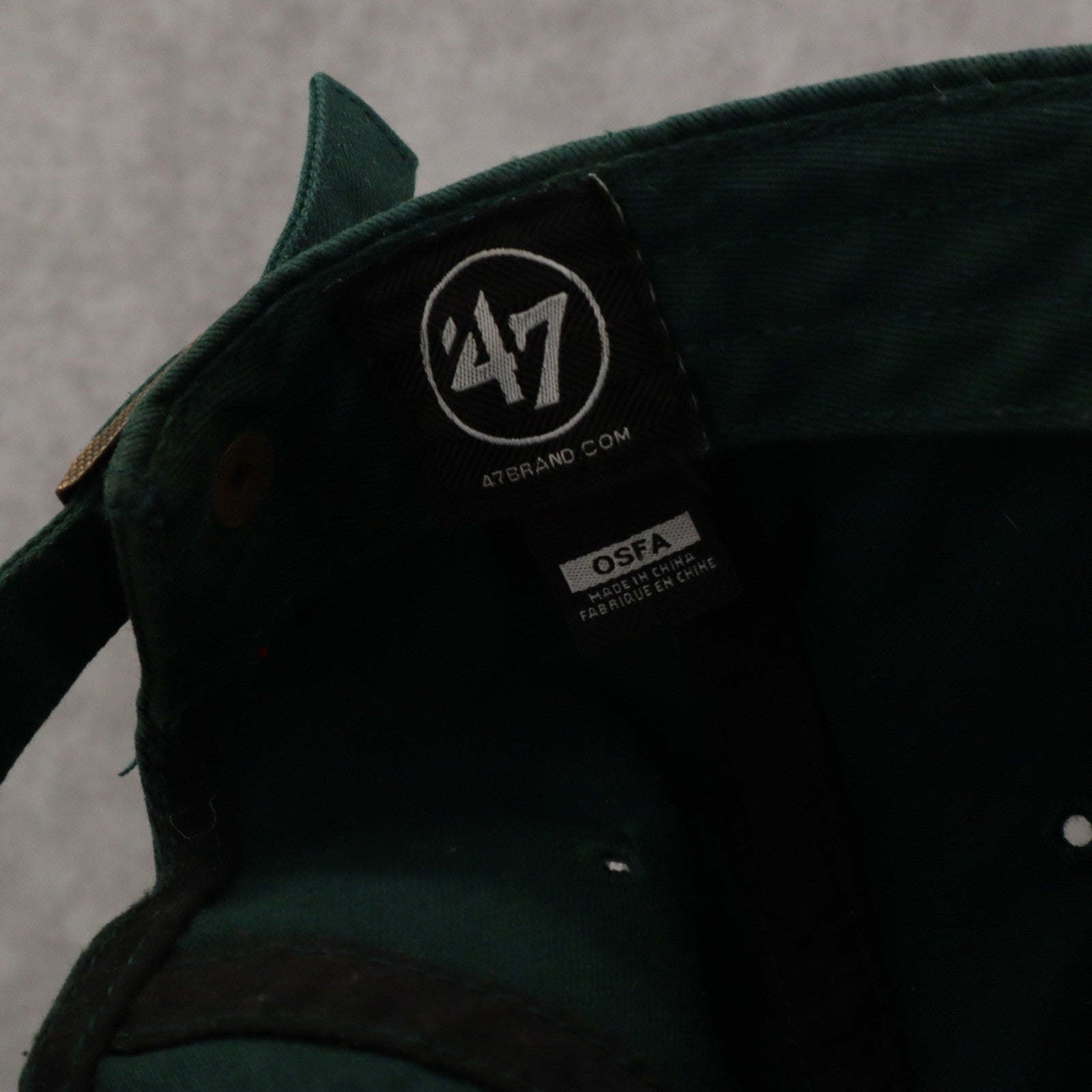 47Brand Green Bay Packers OSFA Cloth Strap Athletic Buckle Baseball Cap Hat