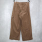 Time and Tru Brown Wide Leg Cargo Pants Utility Pocket Y2K Streetwear Small 6