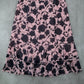 Sag Harbor Pink Blue Floral Knee Length Skirt Pull On Plus Boho XL Extra Large