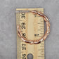 Rose Gold Half Hoop Hook Fashion Jewelry Earrings NWT JB2-43