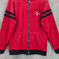 Nautica Red Zip Long Sleeve Fleece Sherpa Sweater Hoodie Boys Youth XL 18 20