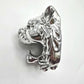 Silver Metallic Lion Head Wall Art Aluminum Mount Plaque Hanging Home Decor