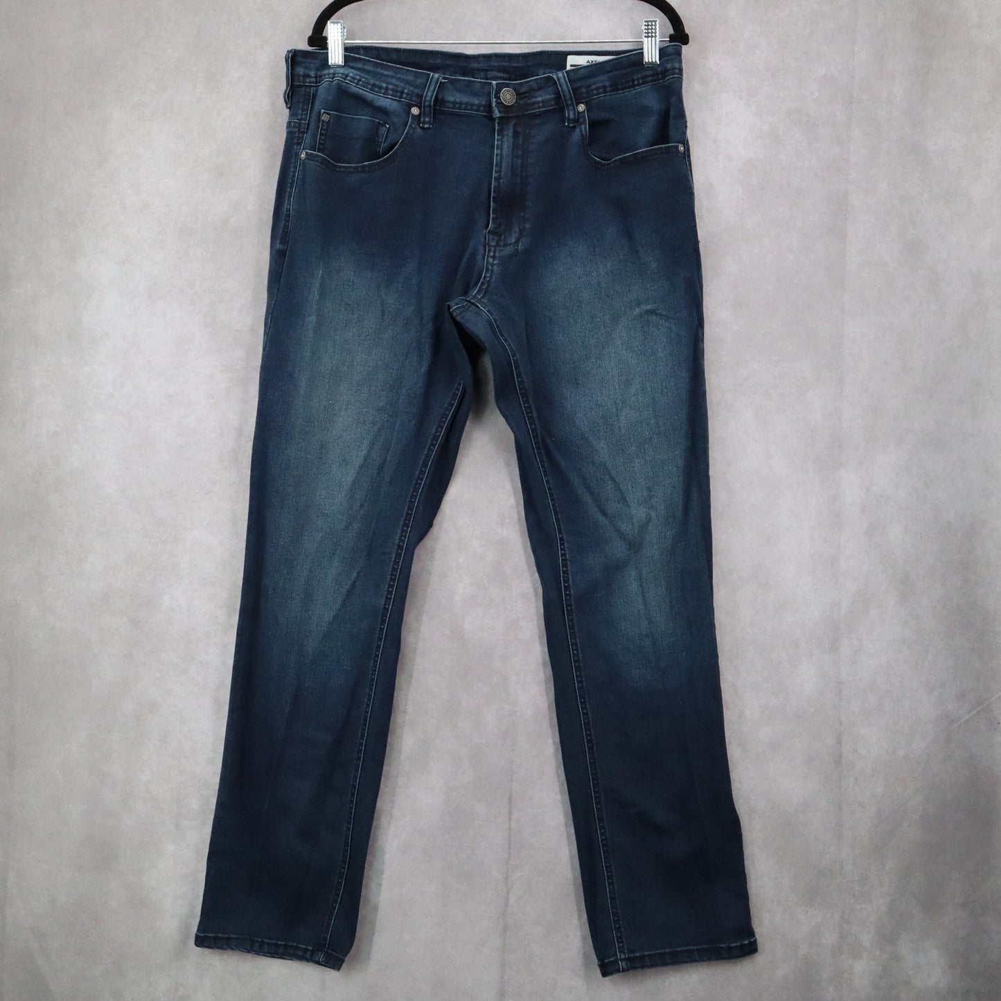 Buffalo David Bitton Blue Axel Slim Stretch Denim Jeans Mens Straight Leg36x30