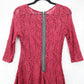 Fish Bowl Red Lace Skater Dress Fit Flare Cocktail Party Dress Elegant S Small