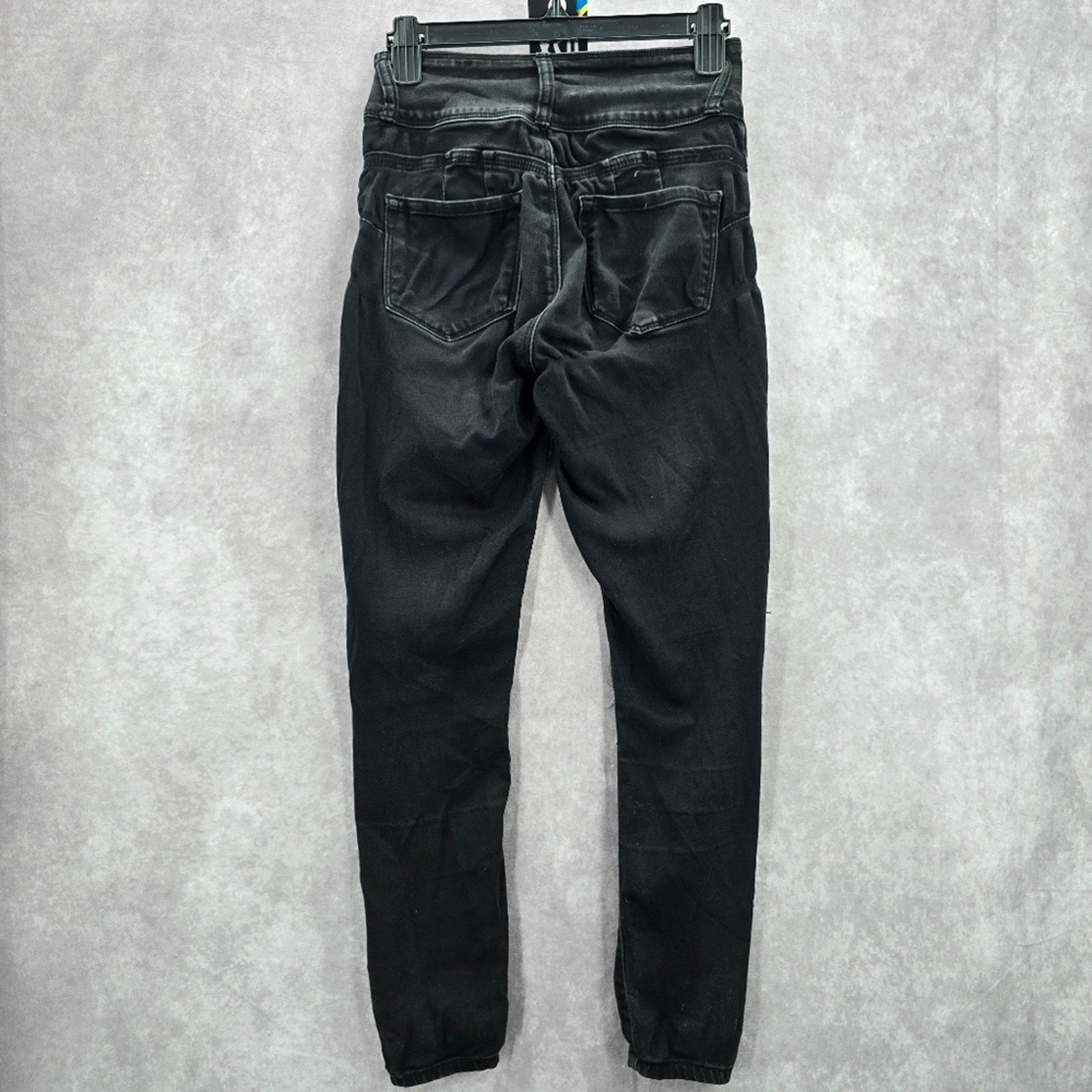 Blue Savvy Black Skinny Pants Denim Distressed Jeans 5/27