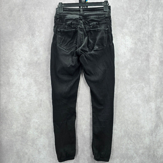 Blue Savvy Black Skinny Pants Denim Distressed Jeans 5/27
