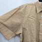 Arrow Tan Stripe Plaid Button Up Short Sleeve Shirt Medium